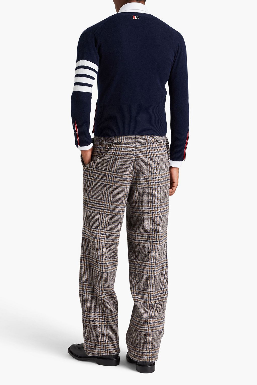 THOM BROWNE Hose aus Woll-Tweed mit Glencheck-Muster