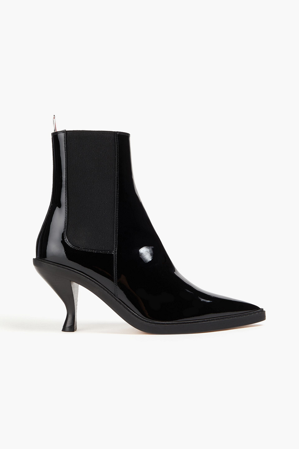 Thom Browne Patent-leather Ankle Boots In Black