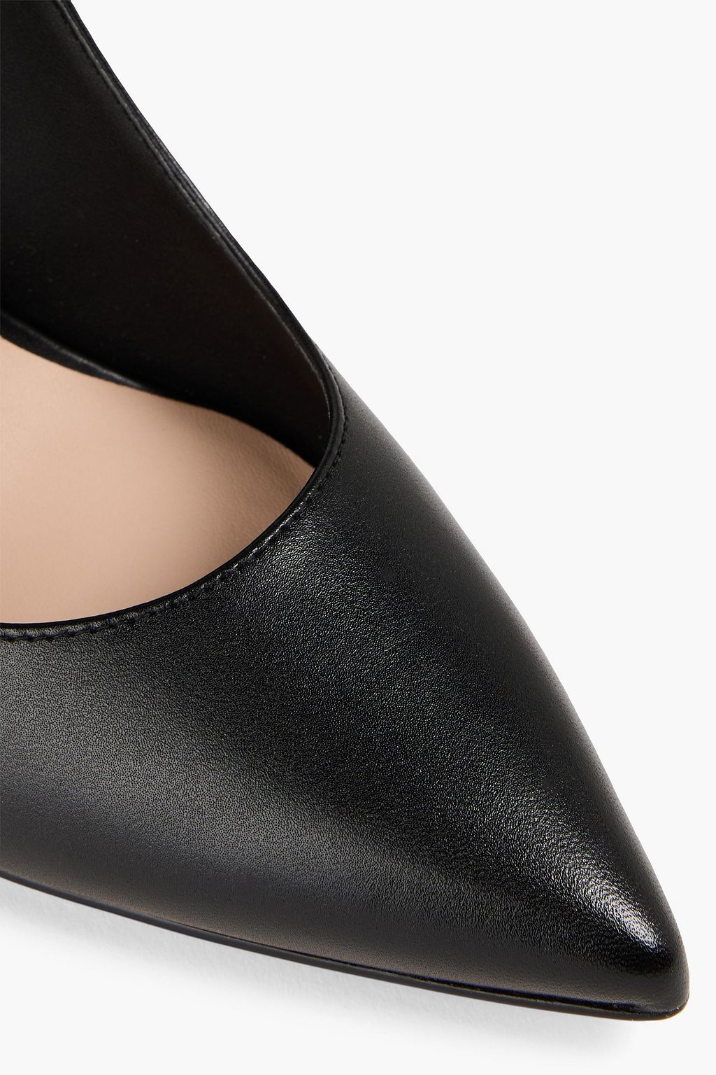 STUART WEITZMAN حذاء بامب "ليا 95" من الجلد بكعب عالٍ