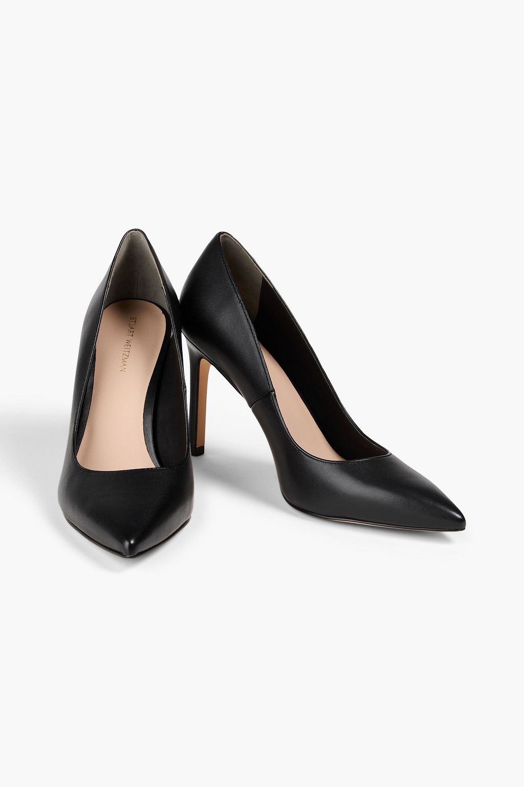 STUART WEITZMAN حذاء بامب "ليا 95" من الجلد بكعب عالٍ