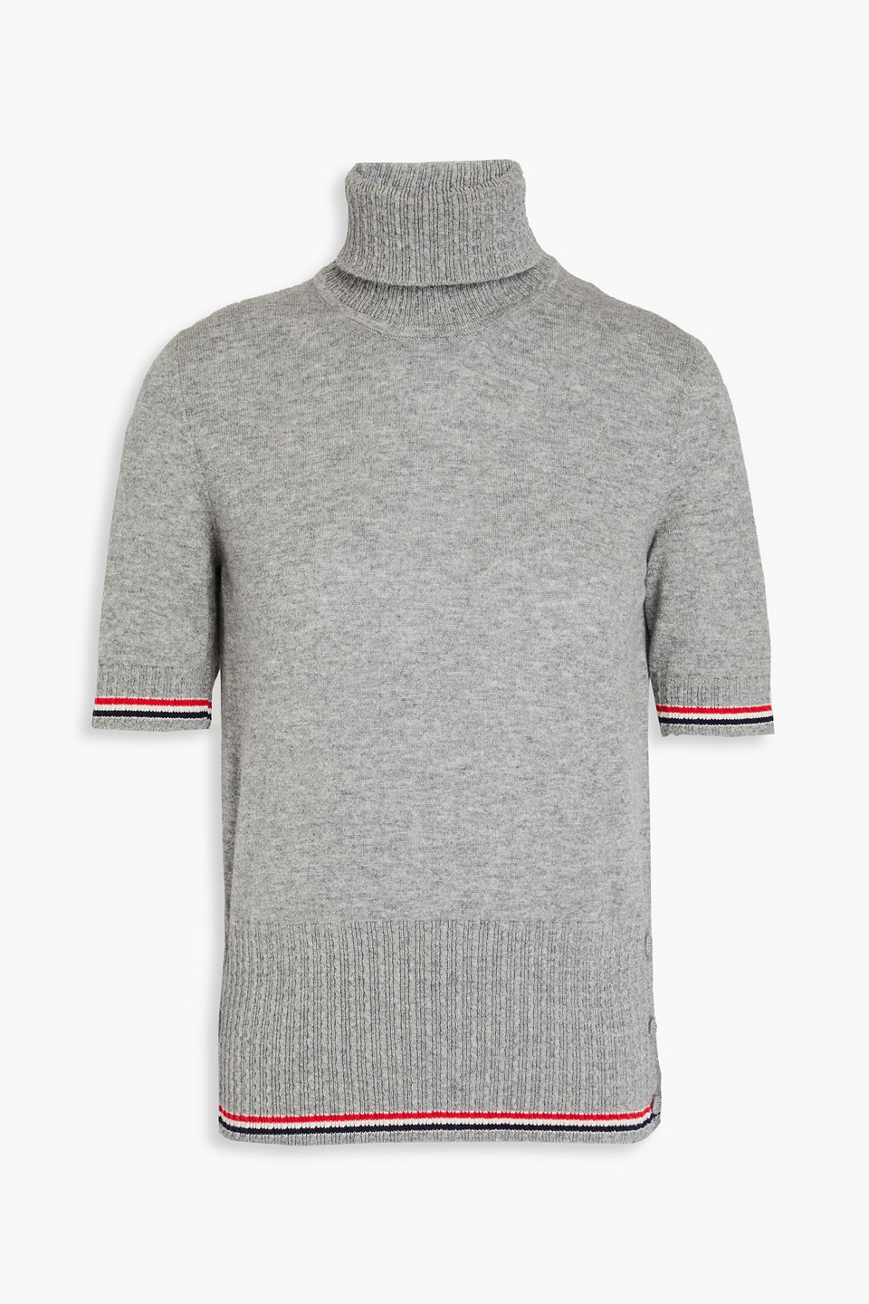 Thom Browne Cashmere Turtleneck Jumper In Grey