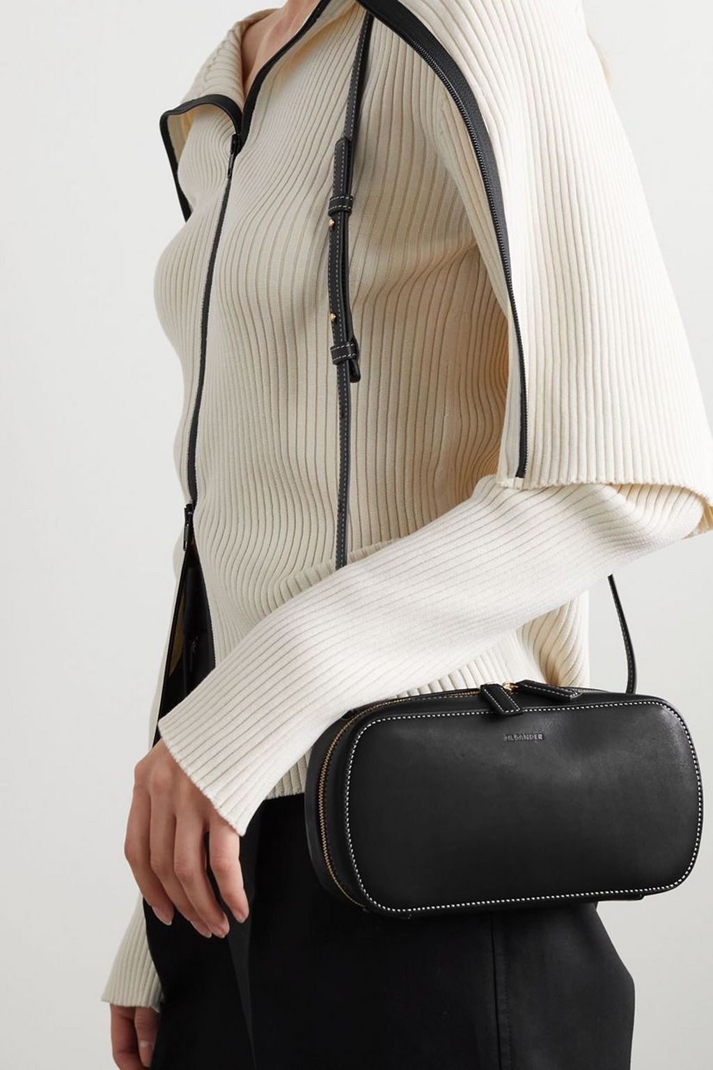JIL SANDER Leather shoulder bag