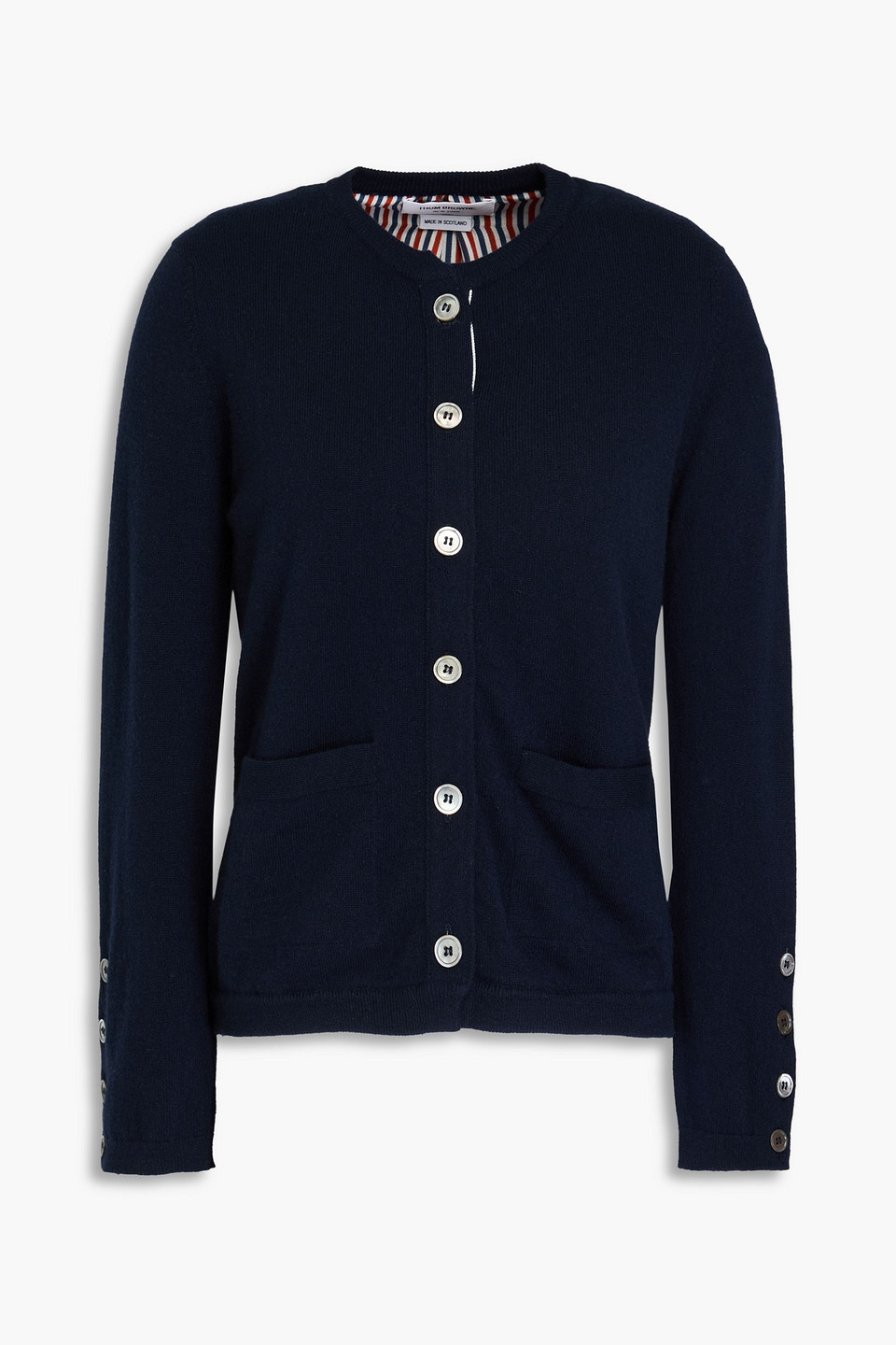 Thom Browne Cashmere Cardigan In Navy