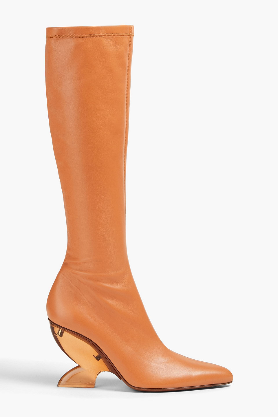Zimmermann Leather Knee Boots In Tan