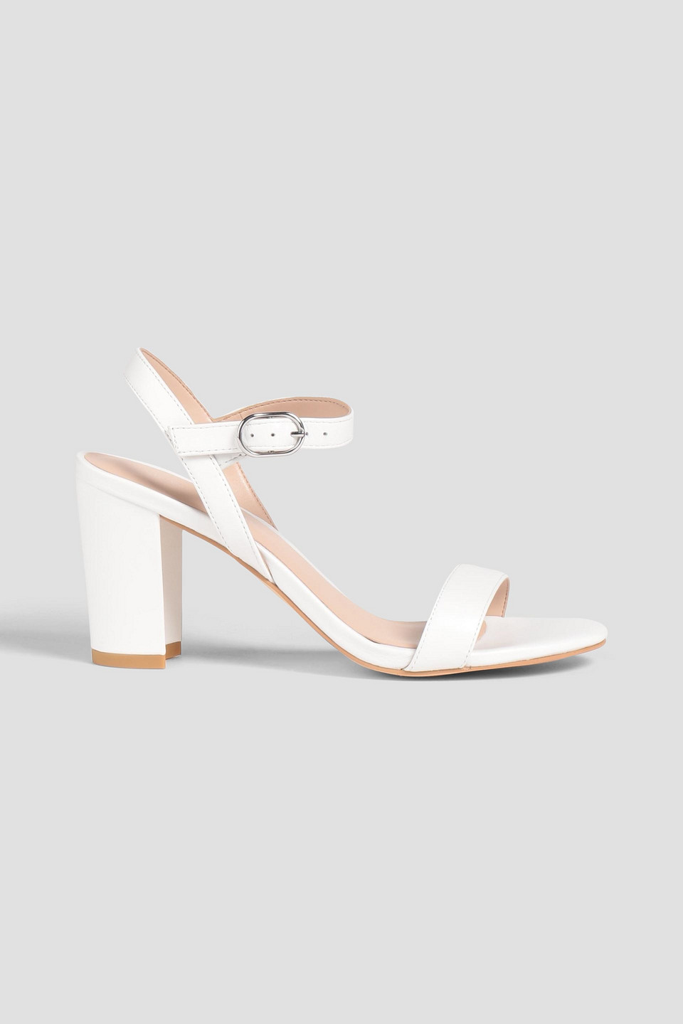 Stuart Weitzman Leather Sandals In White