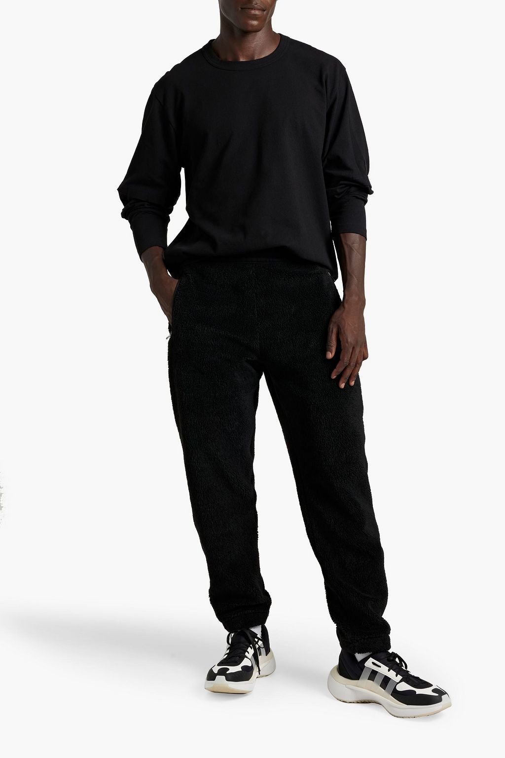 Y-3 Cutout crepe-jersey T-shirt