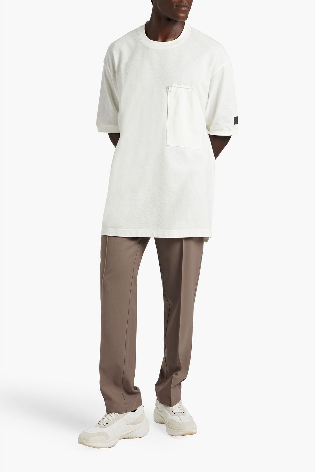 Y-3 Textured-cotton T-shirt