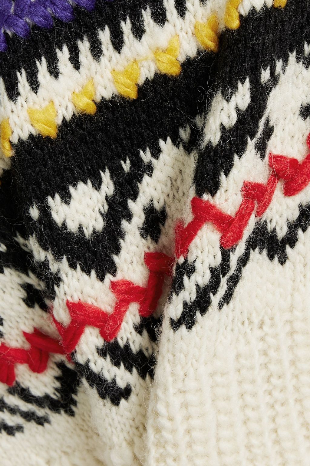 ISABEL MARANT Gerald Fair Isle wool-blend sweater