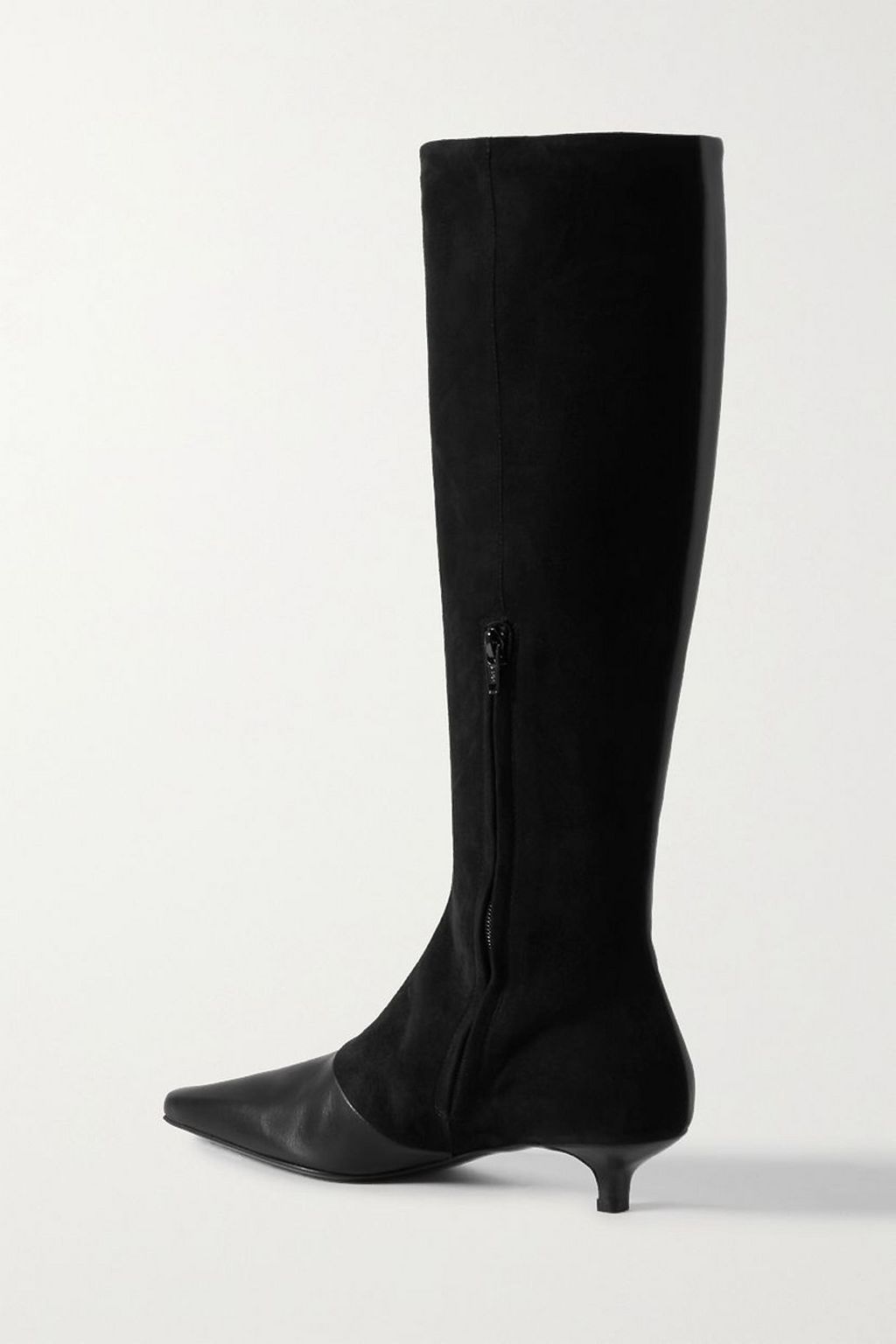 TOTEME The Slim leather and suede knee boots