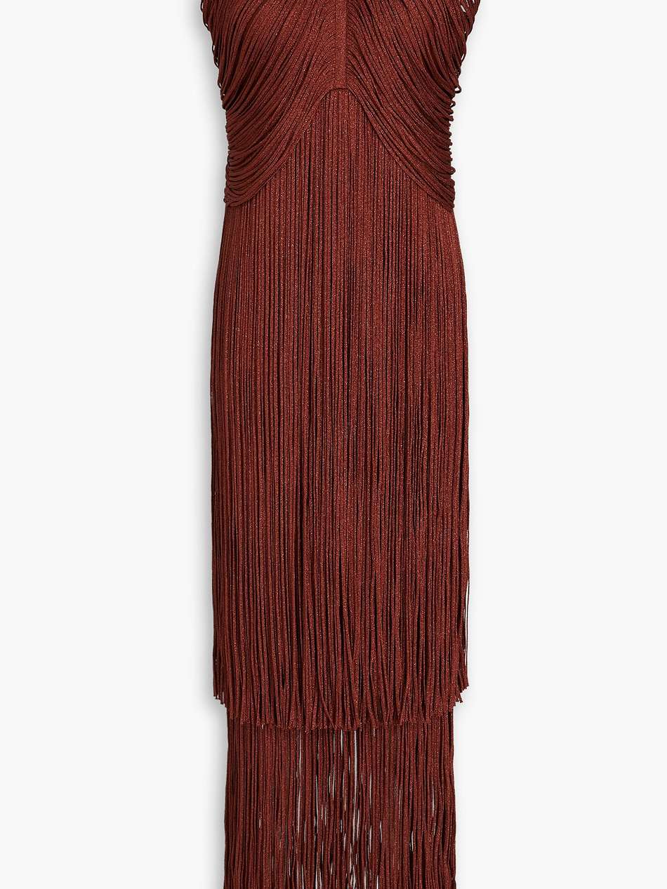 fringed bandage gown