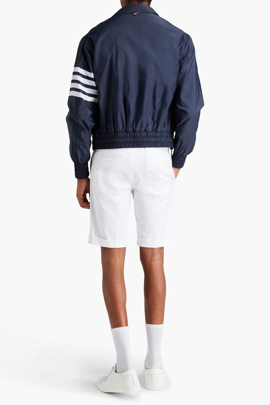 THOM BROWNE Striped shell jacket