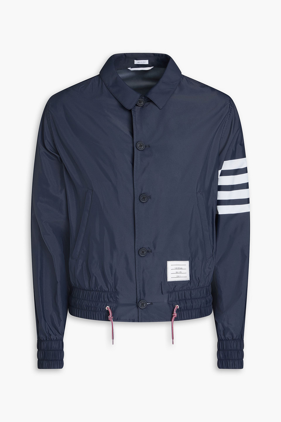 Thom Browne 4-bar Stripe Solid Swim Tech Jacket In Navy