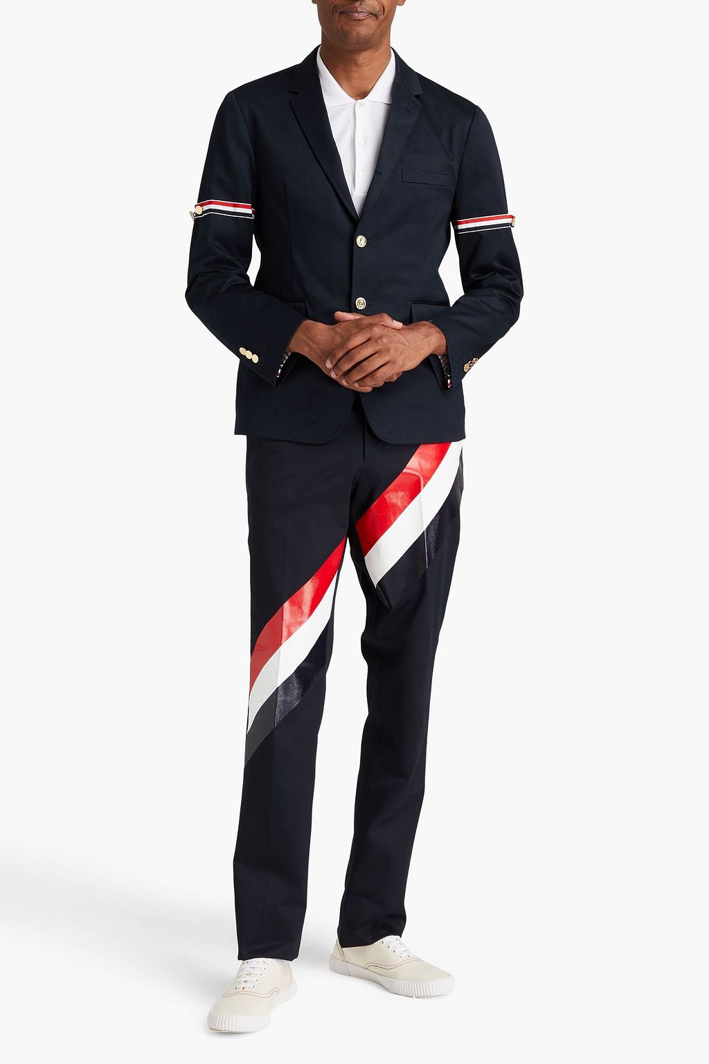THOM BROWNE 코튼 트윌 블레이저