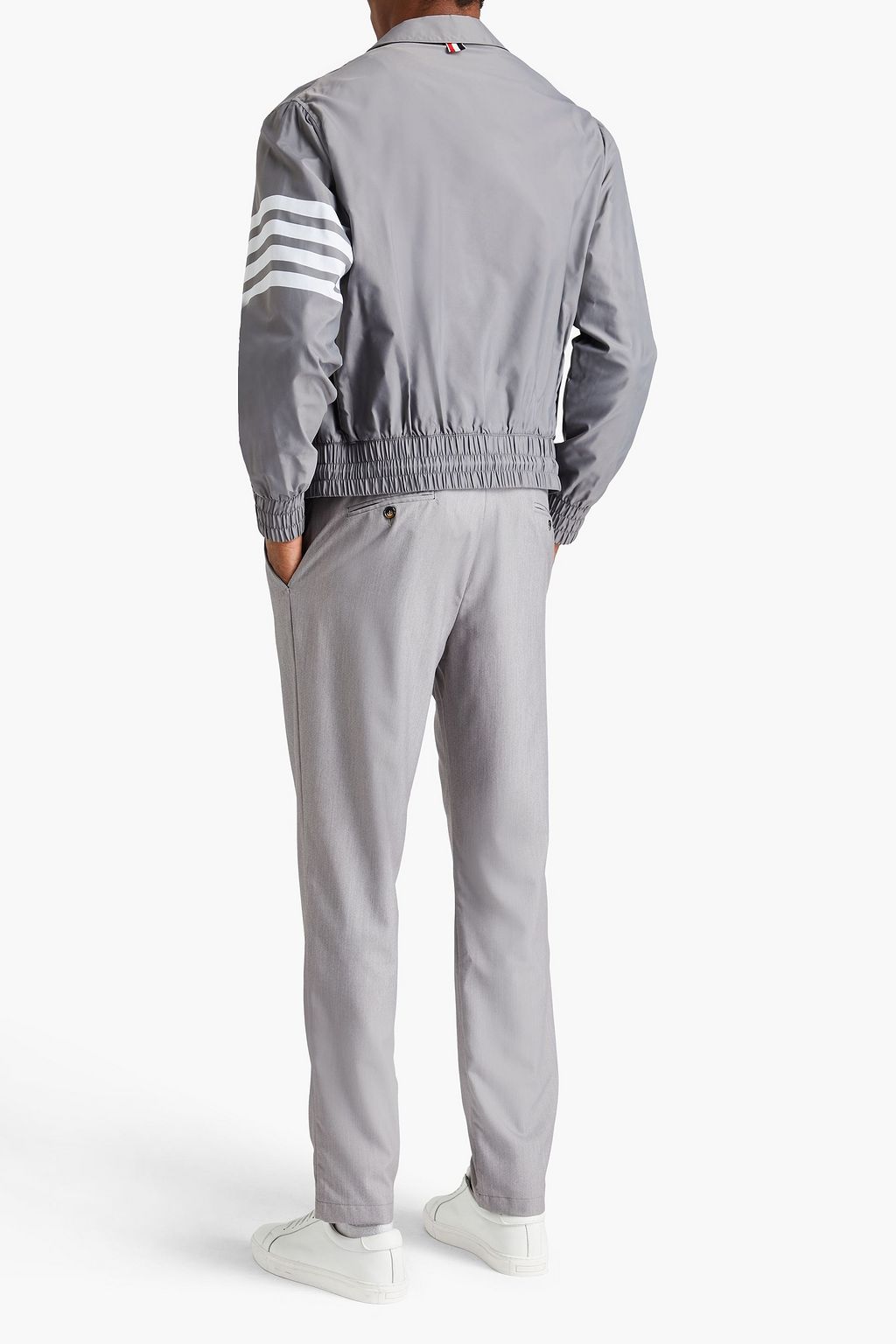 THOM BROWNE 스트라이프 쉘 재킷