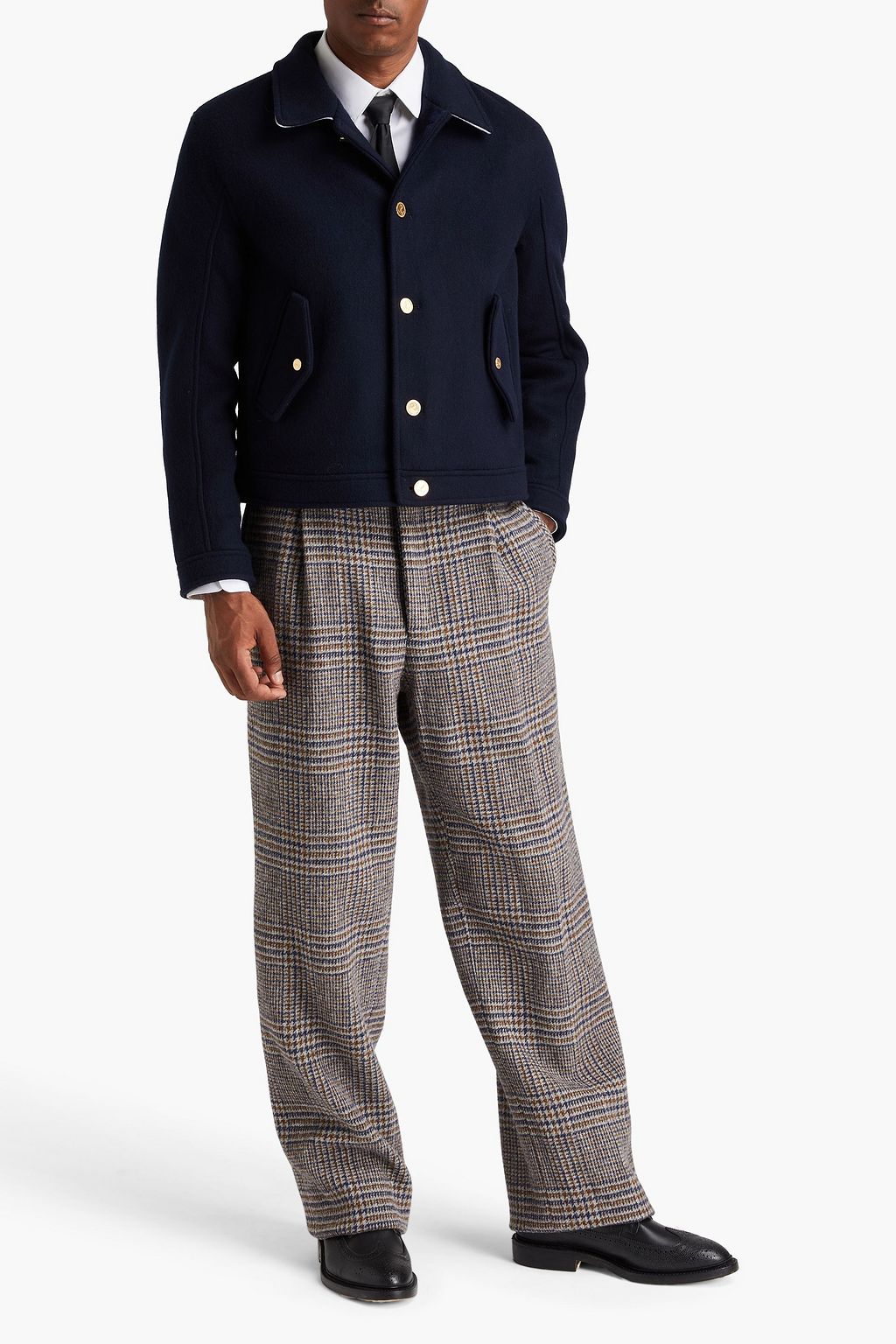 THOM BROWNE 캐시미어 펠트 재킷