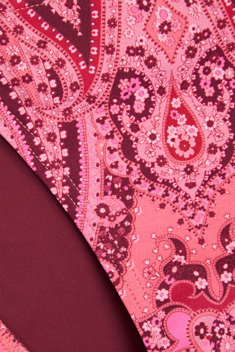Zimmermann Paisley-print Bikini Briefs In Pink
