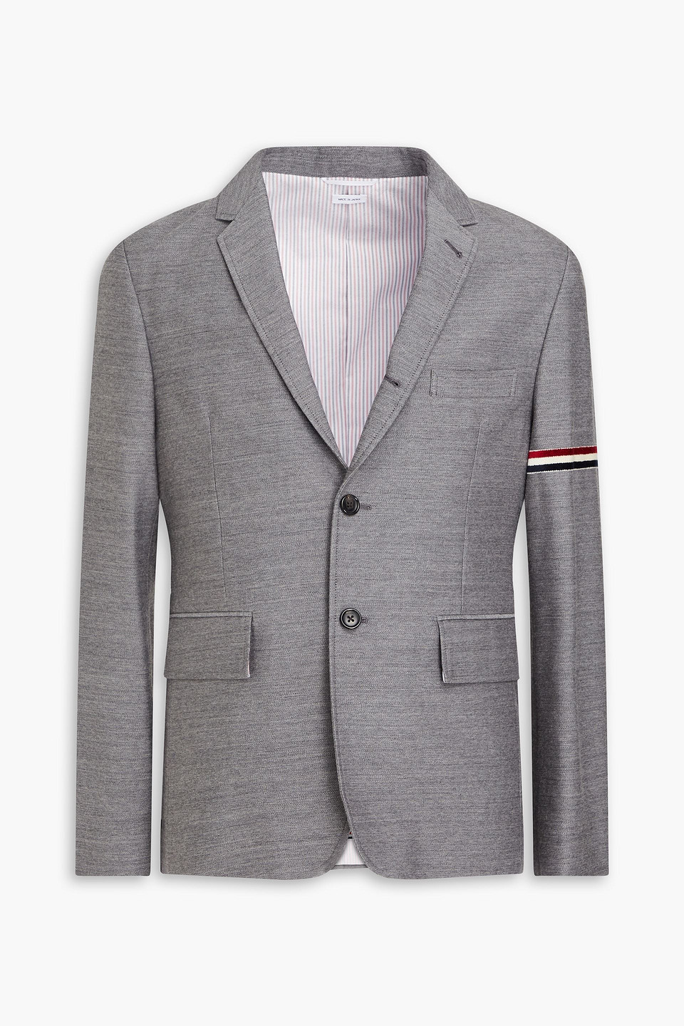 Thom Browne Wool-blend Blazer In Gray