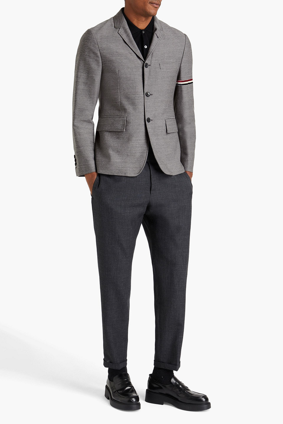 THOM BROWNE WOOL-BLEND BLAZER 