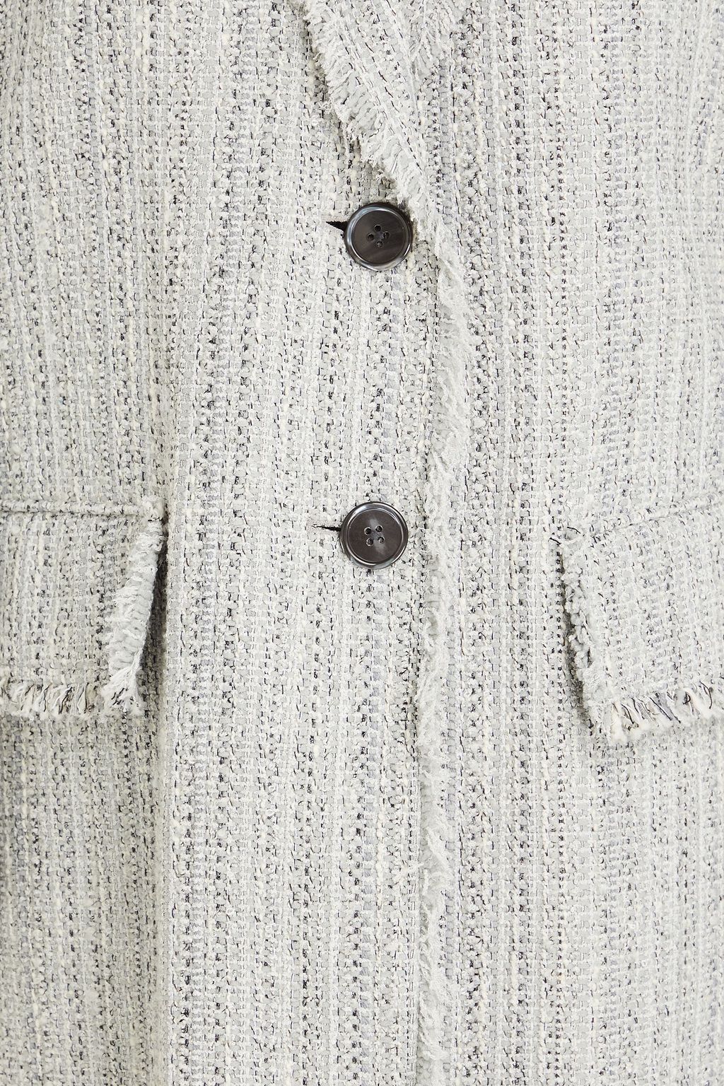 THOM BROWNE معطف من التويد مزين بشرّابات