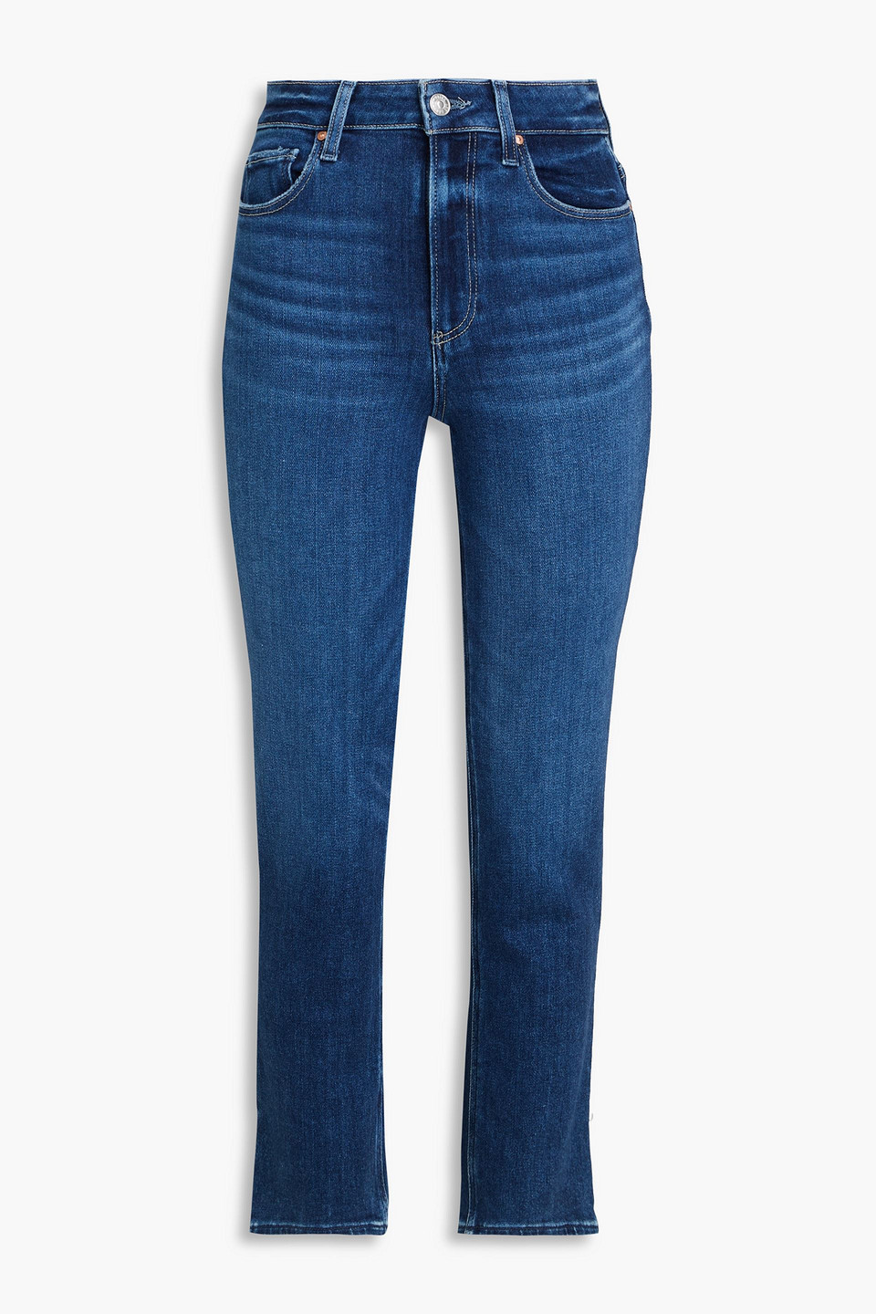 Paige Cindy High Rise Ankle Straight Jeans In Foreign Film