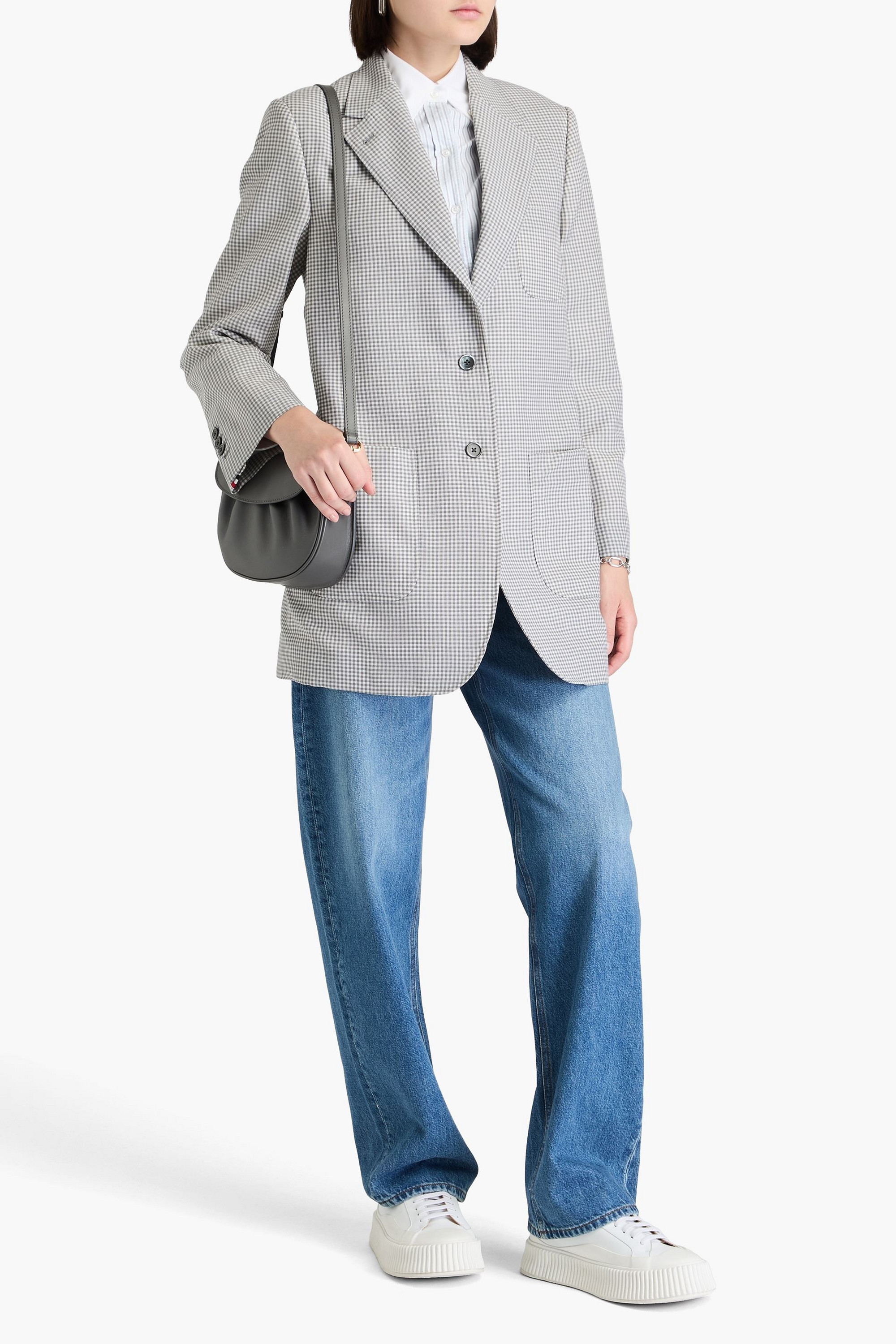 Thom Browne Gingham wool-tweed blazer