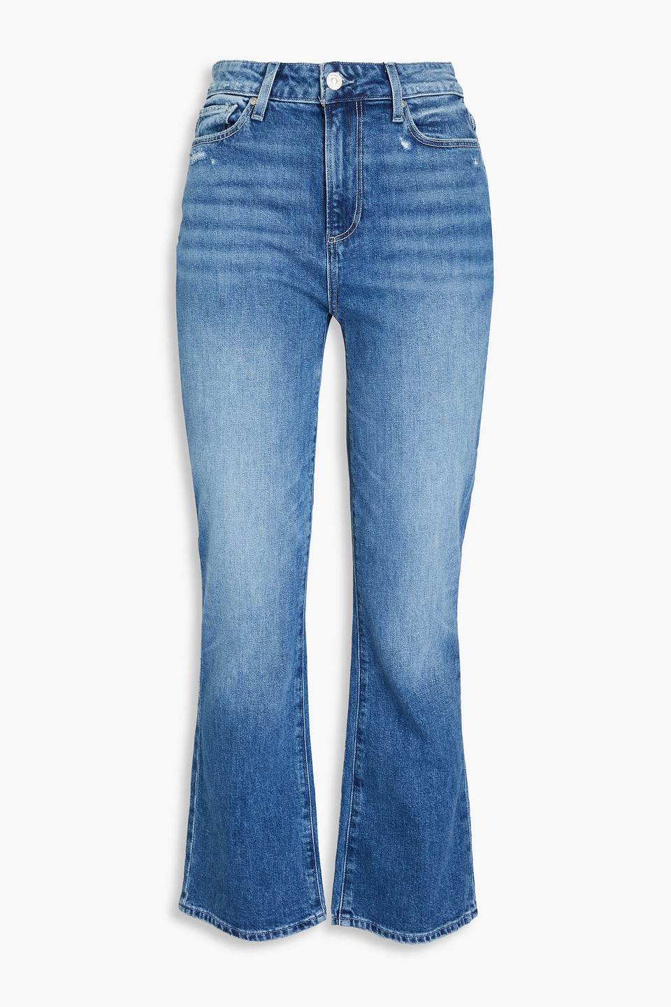Paige - Claudine high-rise flared jeans - Blue - 30