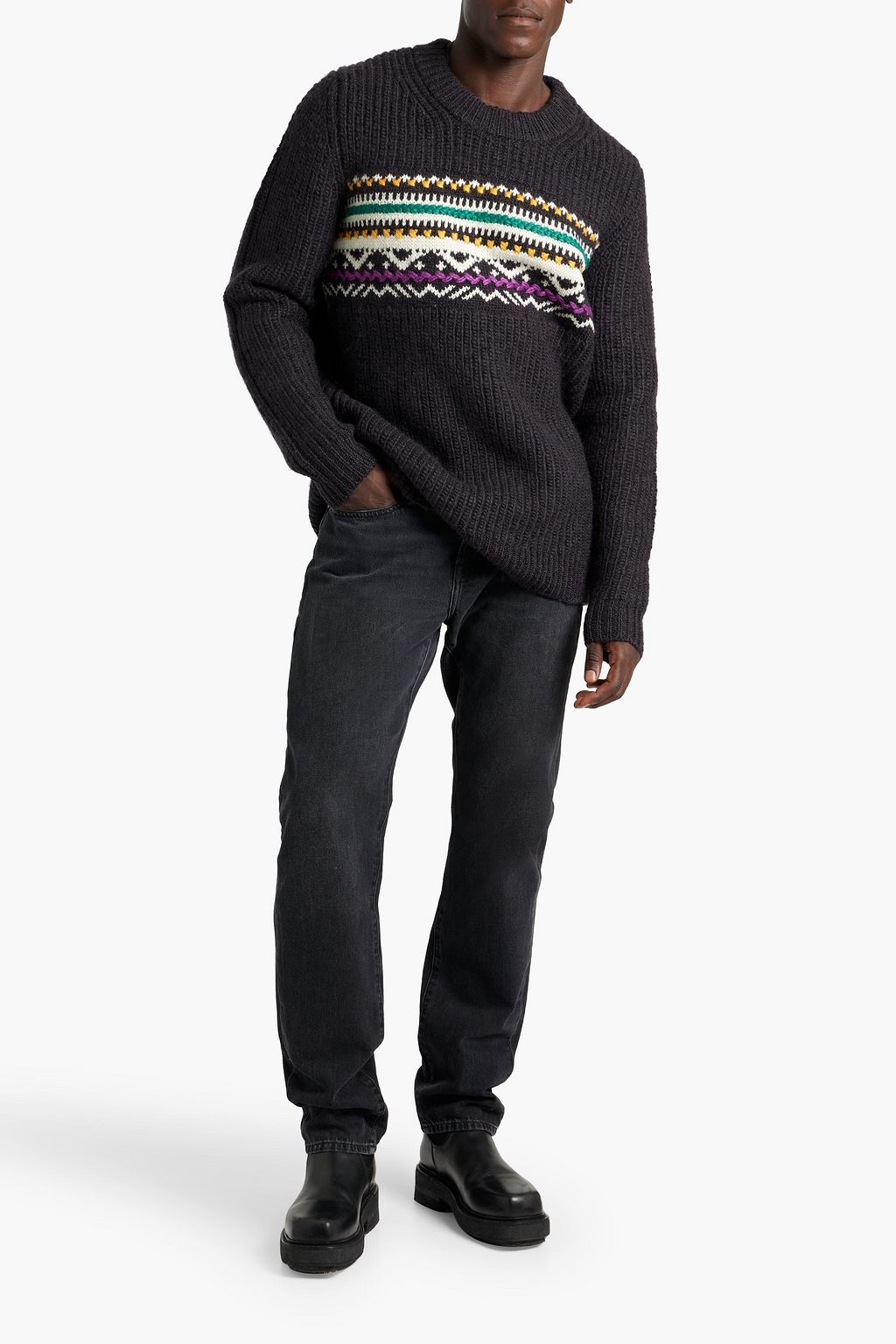 ISABEL MARANT Gerald Fair Isle wool-blend sweater