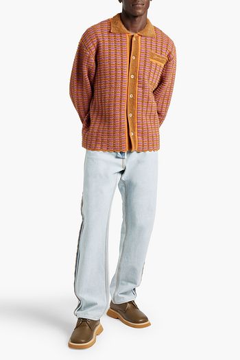 JACQUEMUS 자카드 니트 코튼 혼방 카디건