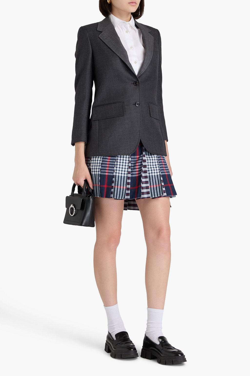 THOM BROWNE Blazer aus Woll-Twill