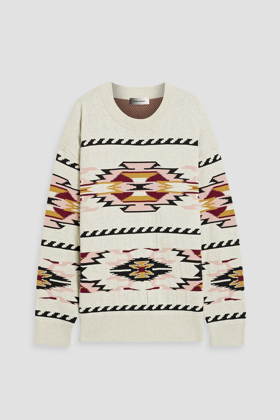 Isabel Marant Amilton Jacquard-knit Sweater In Multi
