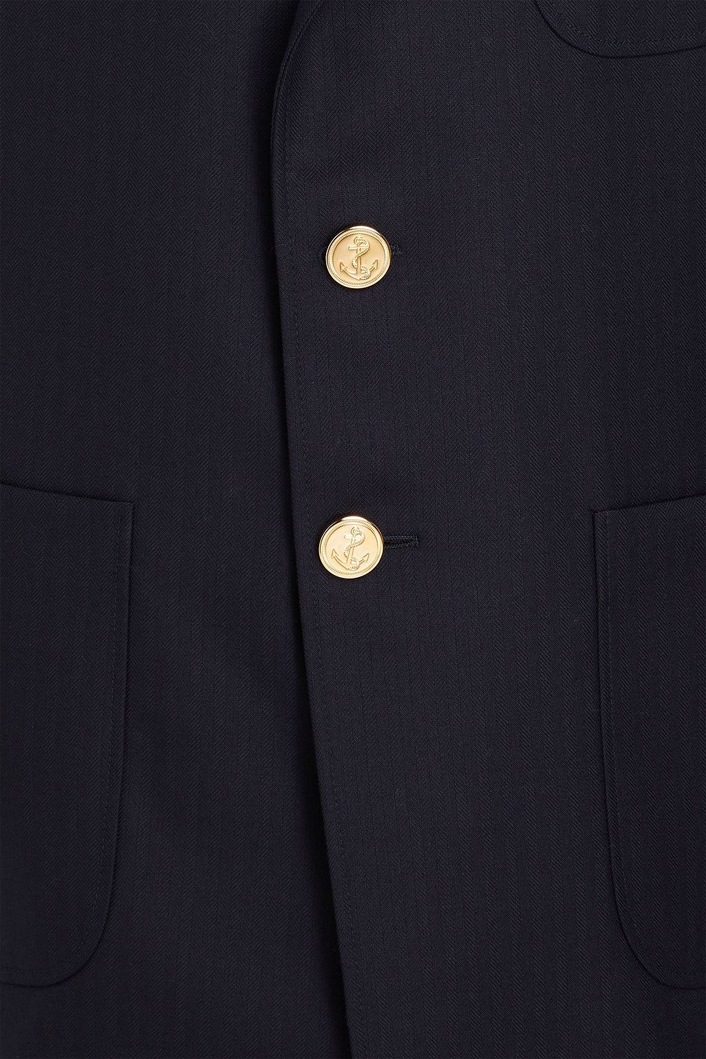 THOM BROWNE Herringbone wool coat