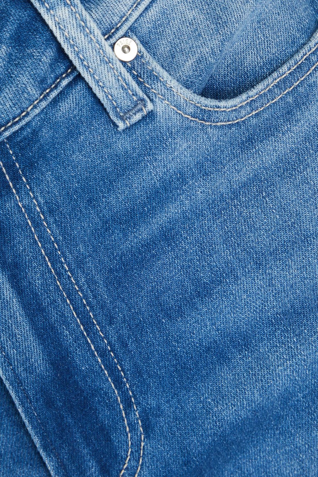 PAIGE Mid-rise flared jeans