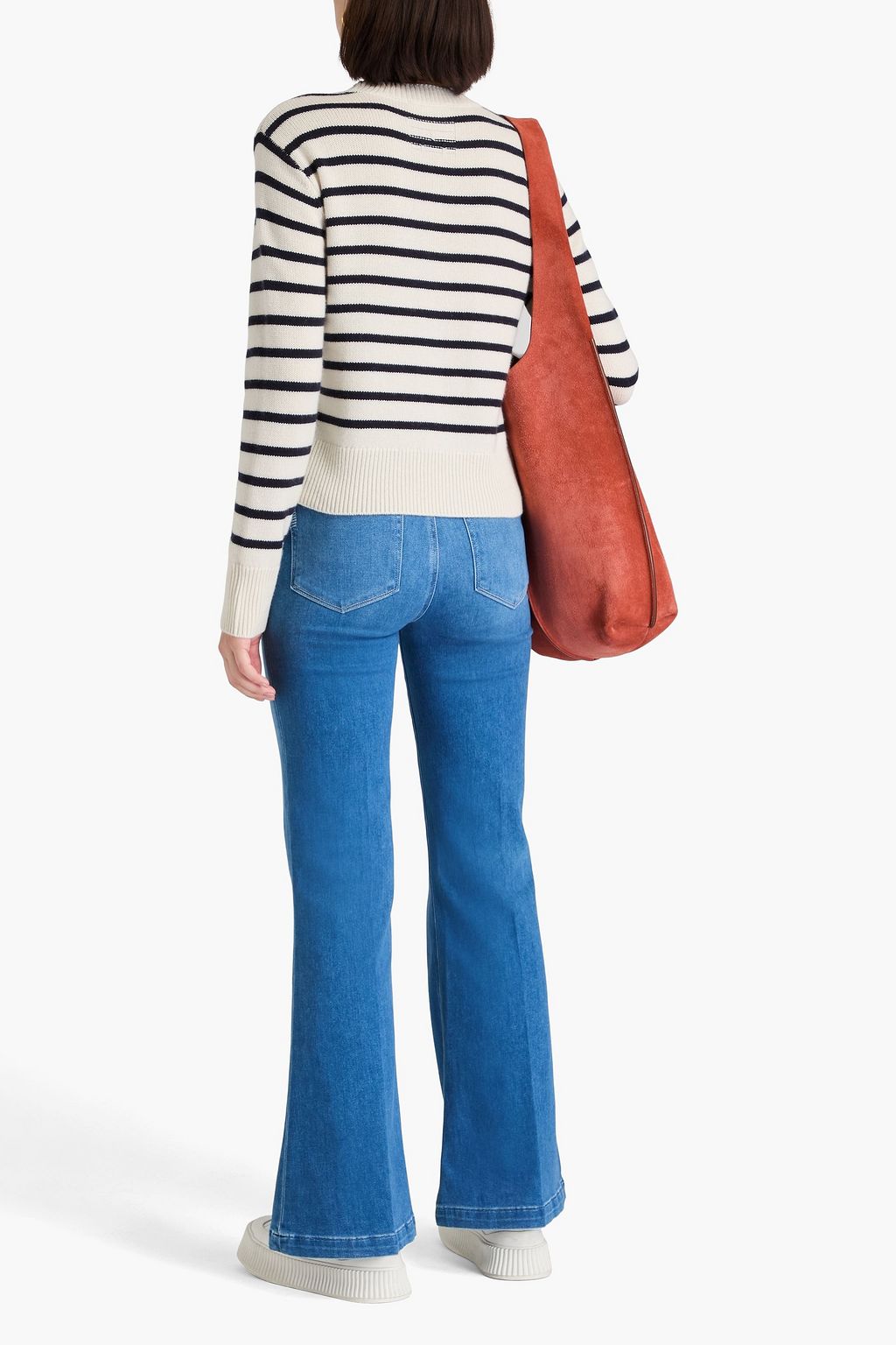 PAIGE Mid-rise flared jeans