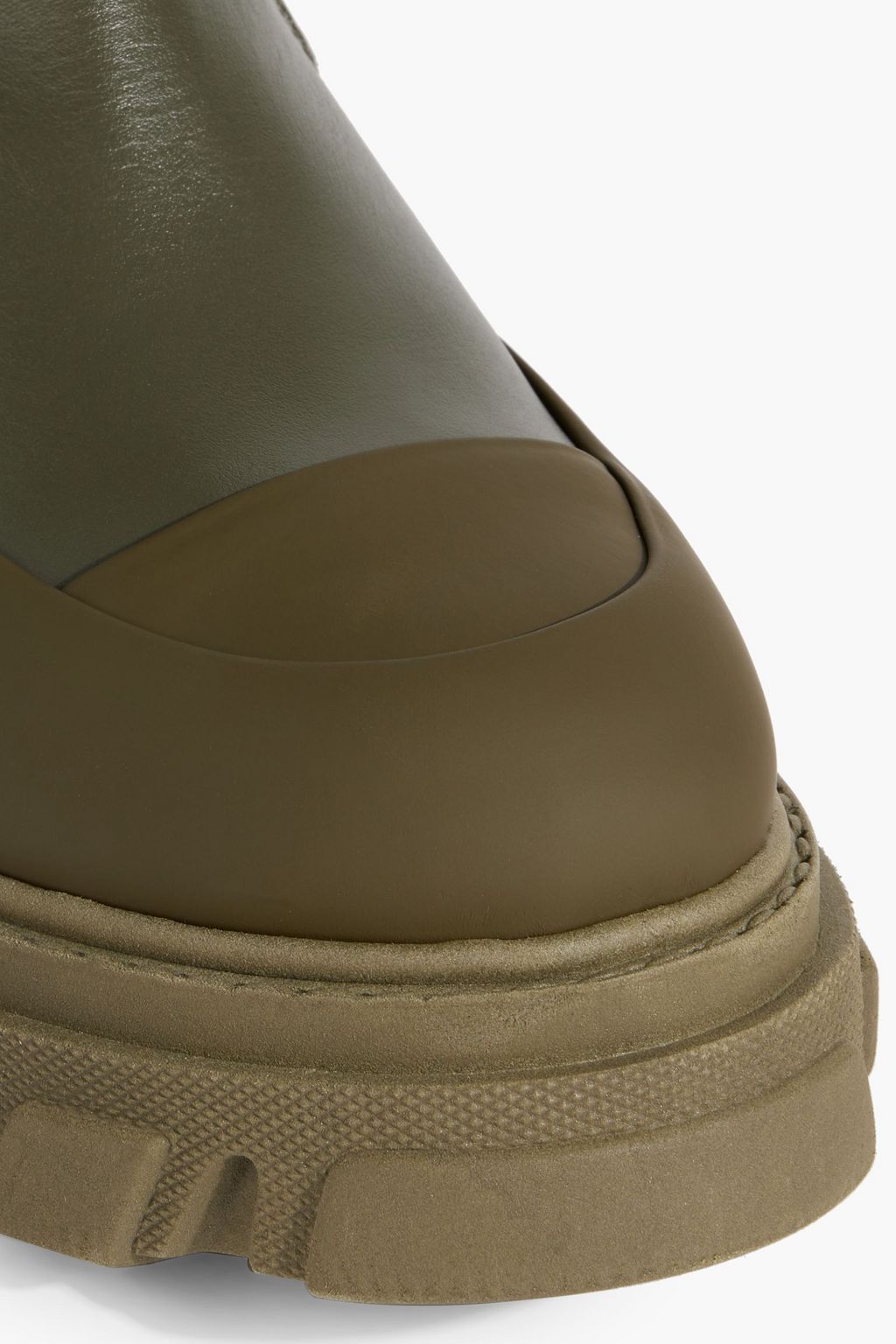 GANNI Leather Chelsea boots