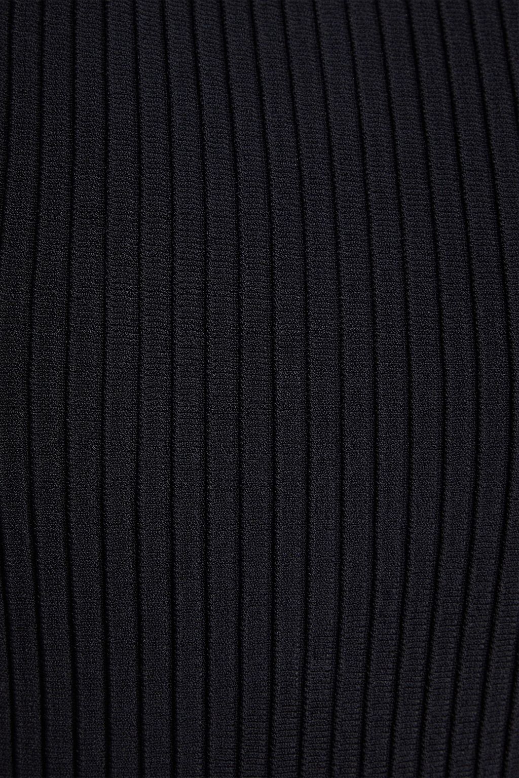 HERVÉ LÉGER Ribbed-knit midi dress