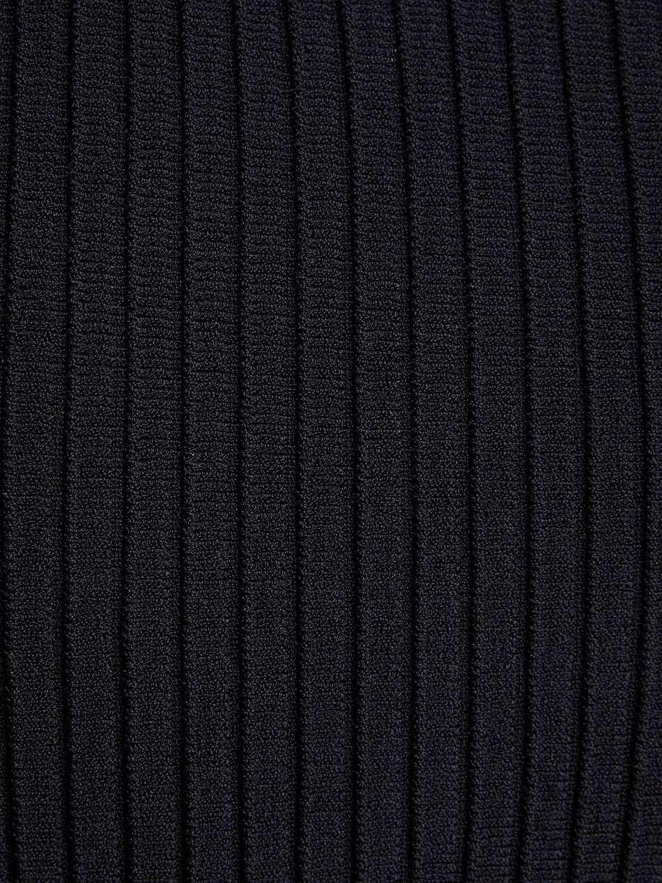 ribbed-knit midi dress