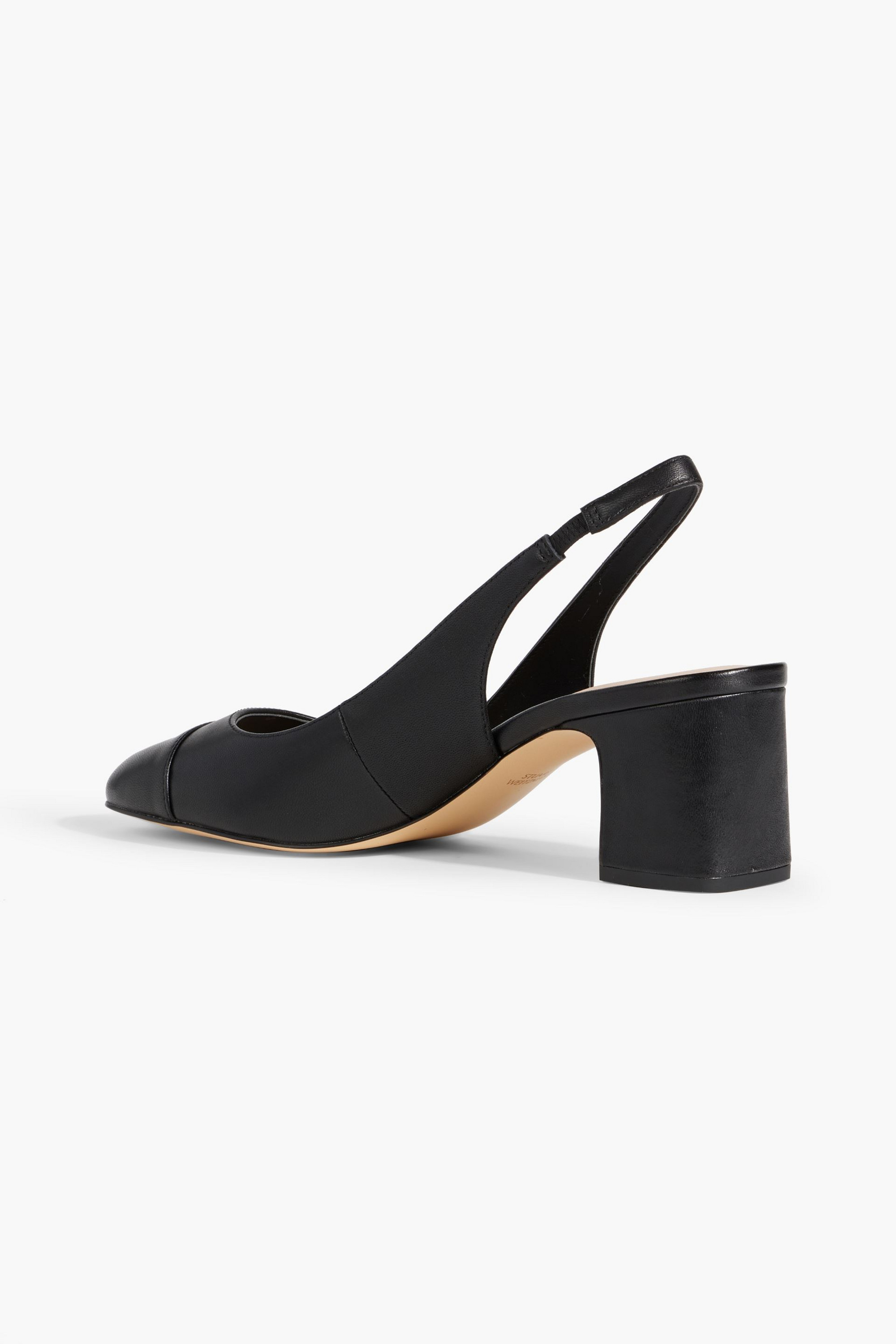 Stuart Weitzman Milla 55 leather slingback pumps thumbnail