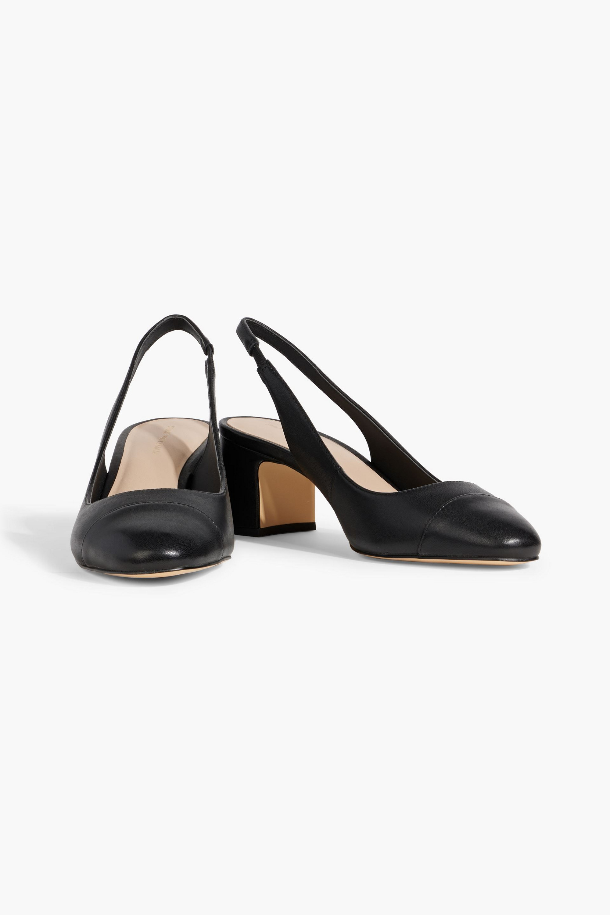 Stuart Weitzman Milla 55 leather slingback pumps thumbnail