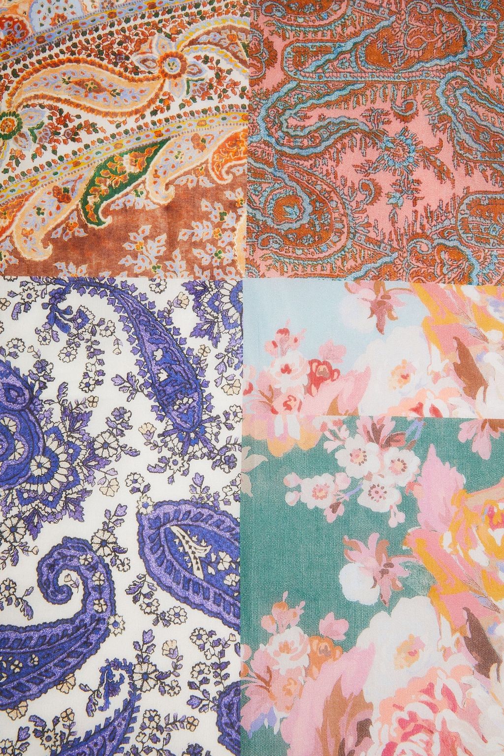 ZIMMERMANN Patchwork cotton and silk-blend voile scarf