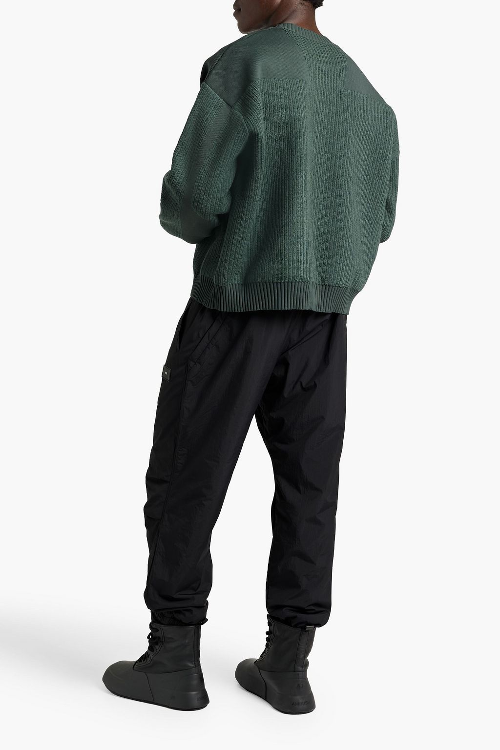 Y-3 Appliquéd padded shell track pants