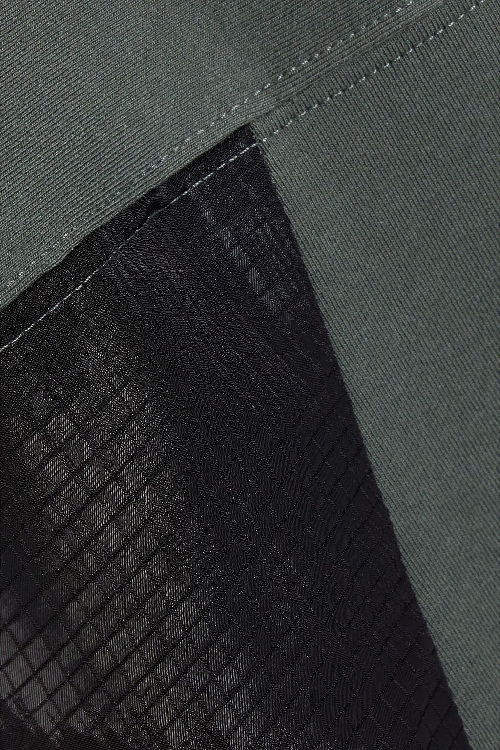Y-3 Ripstop-paneled French cotton-blend terry sweatshirt