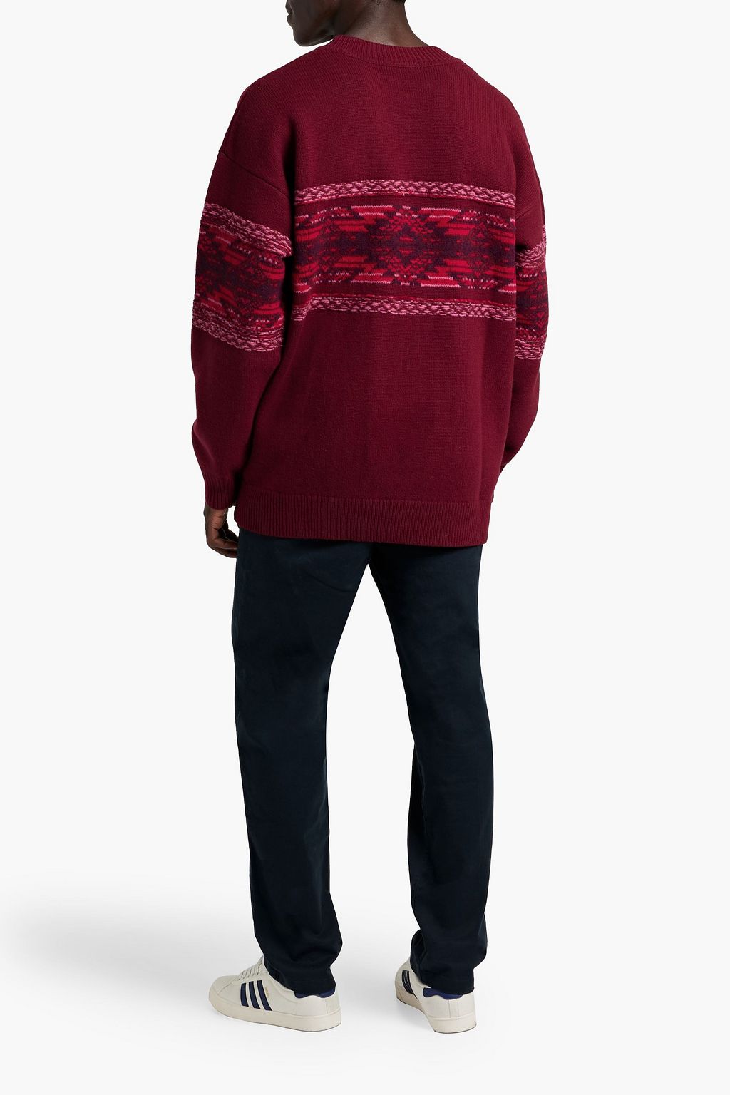 ISABEL MARANT Intarsia wool-blend sweater