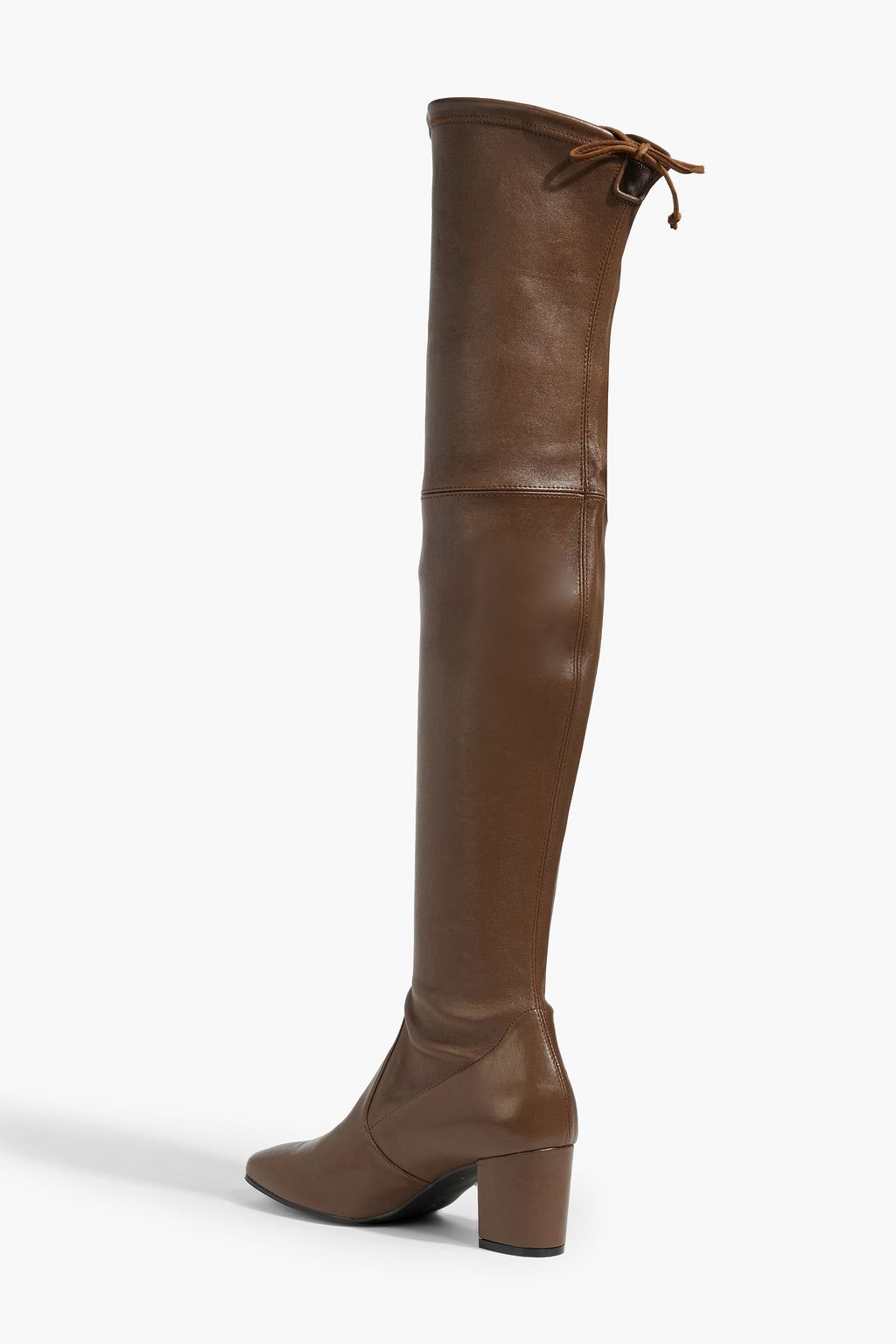 STUART WEITZMAN Genna 60 City glossed-leather thigh boots