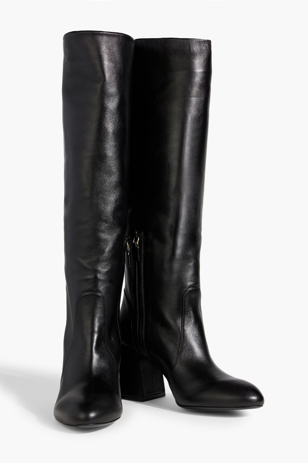 STUART WEITZMAN Glossed-leather knee boots