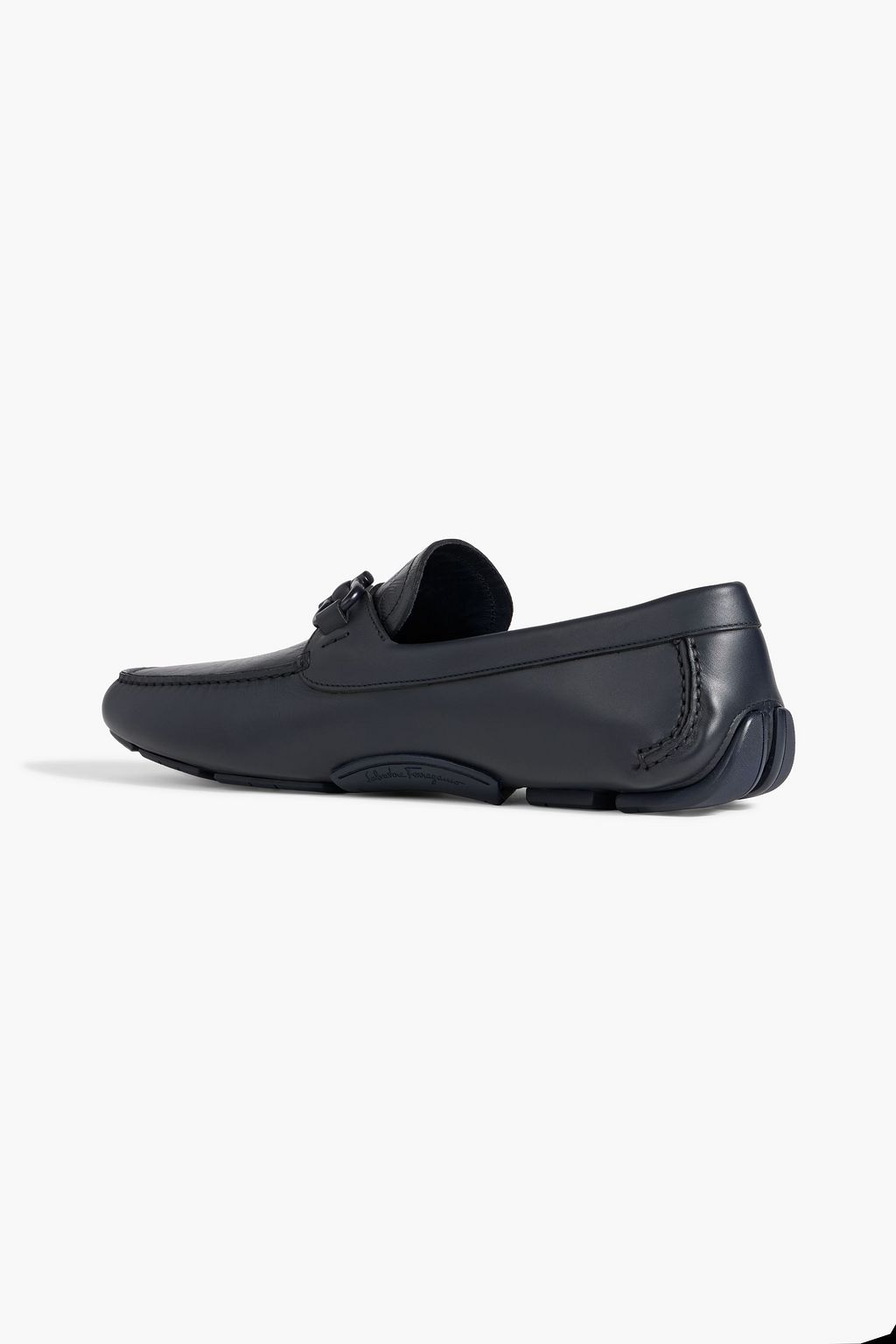 FERRAGAMO Embossed leather driving shoes