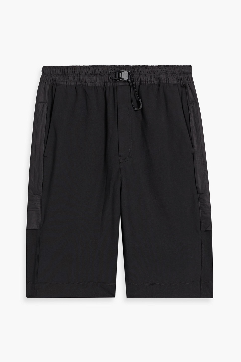 Y-3 Wool-blend Drawstring Shorts In Black