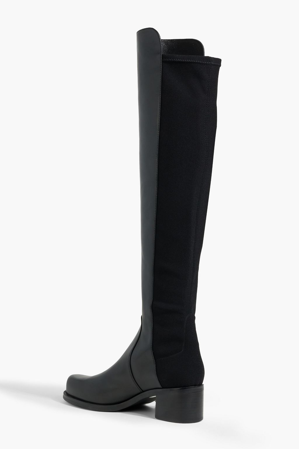 STUART WEITZMAN Reserve Bold microstretch and leather over-the-knee boots