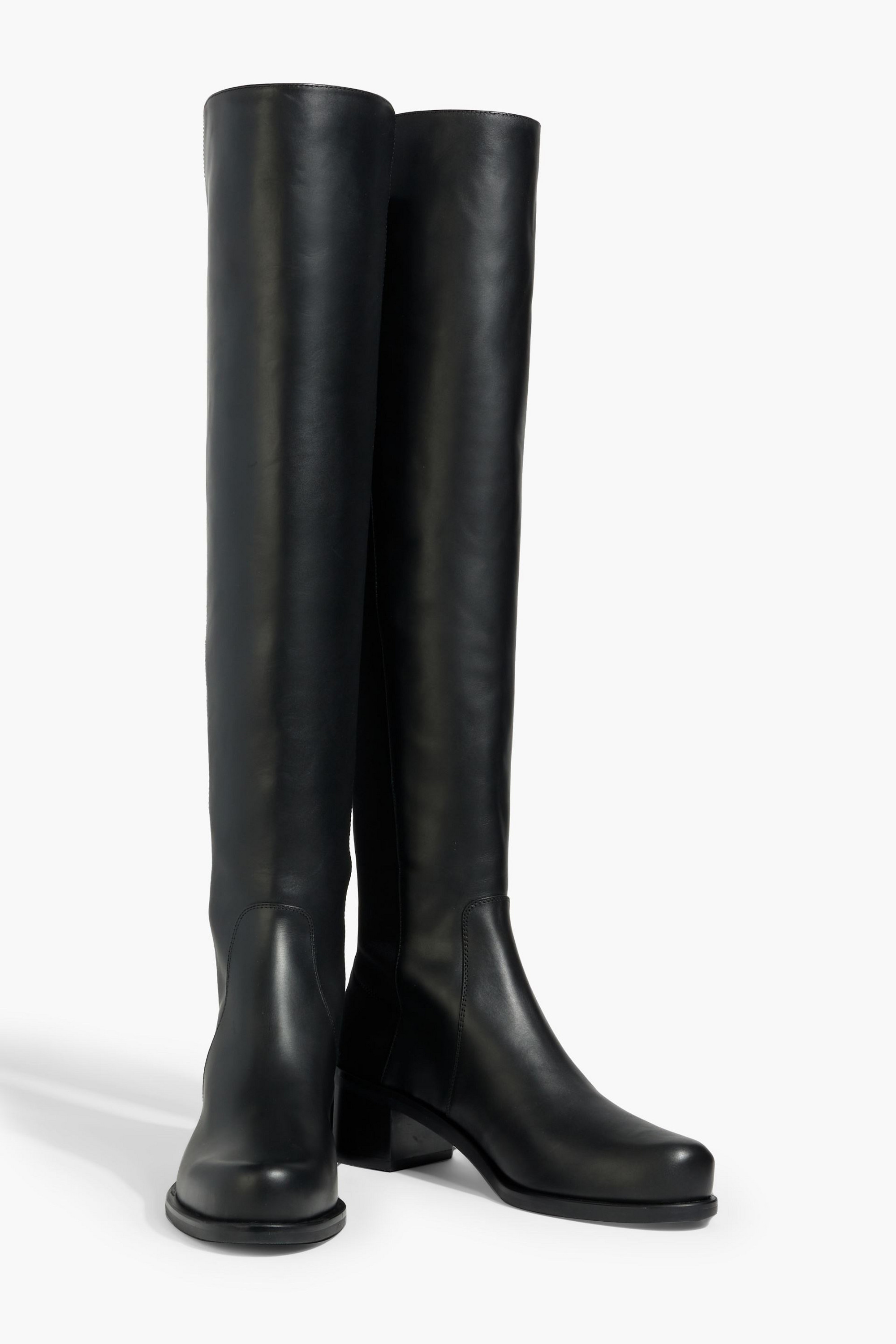 Stuart Weitzman Reserve Bold microstretch and leather over-the-knee boots thumbnail