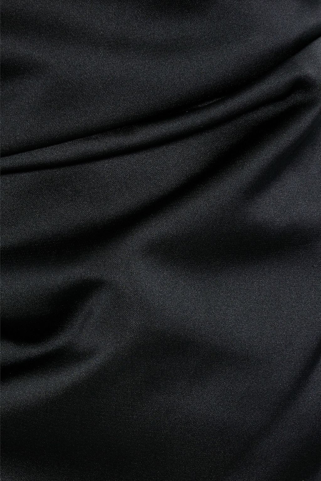 A.L.C. Nata strapless wrap-effect satin bustier top
