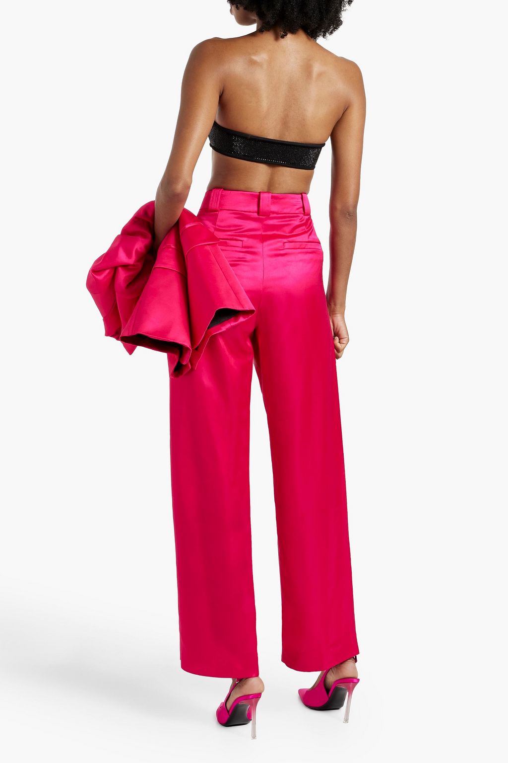 A.L.C. Fynn satin wide-leg pants